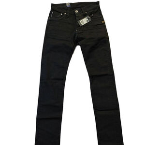 G-Star Raw Defend Super Slim Black Comfort Jewel Twill Jeans Sz 26 x 34 NWT